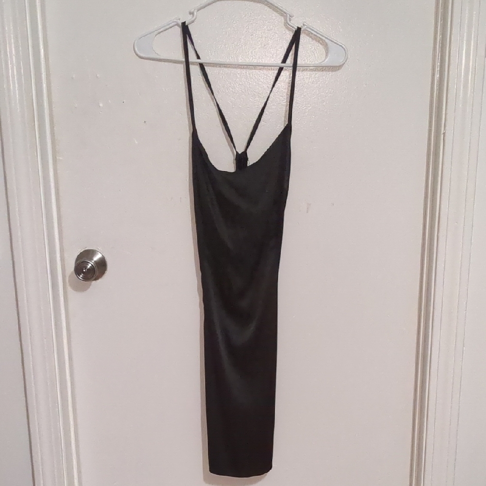 Elegant Black Slip Dress
